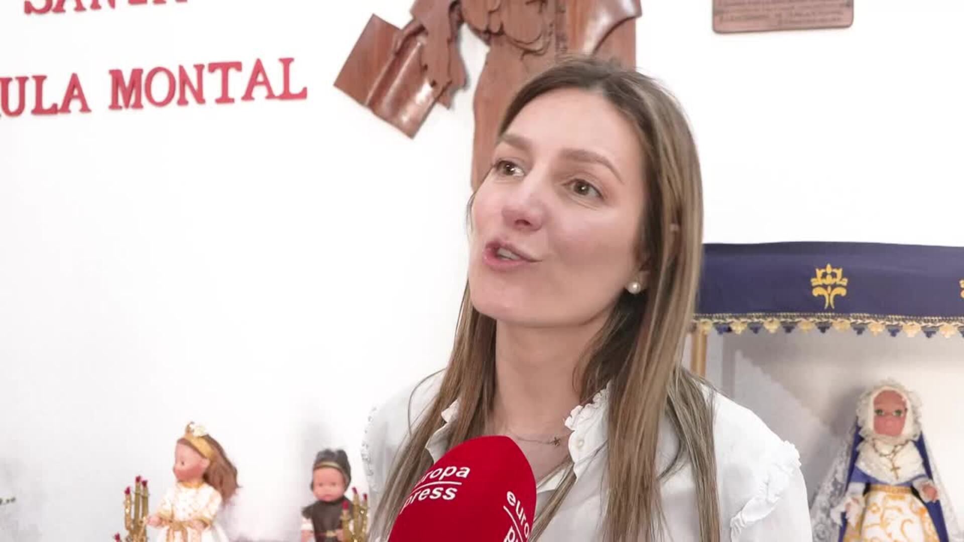 Los alumnos de Infantil de Escolapias Calasanz recrean la procesión del Encuentro