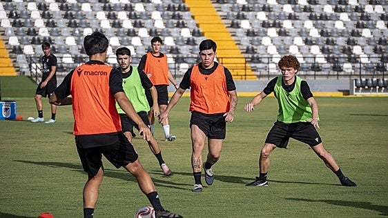 Primeros entrenamientos del CD Badajoz, en imágenes