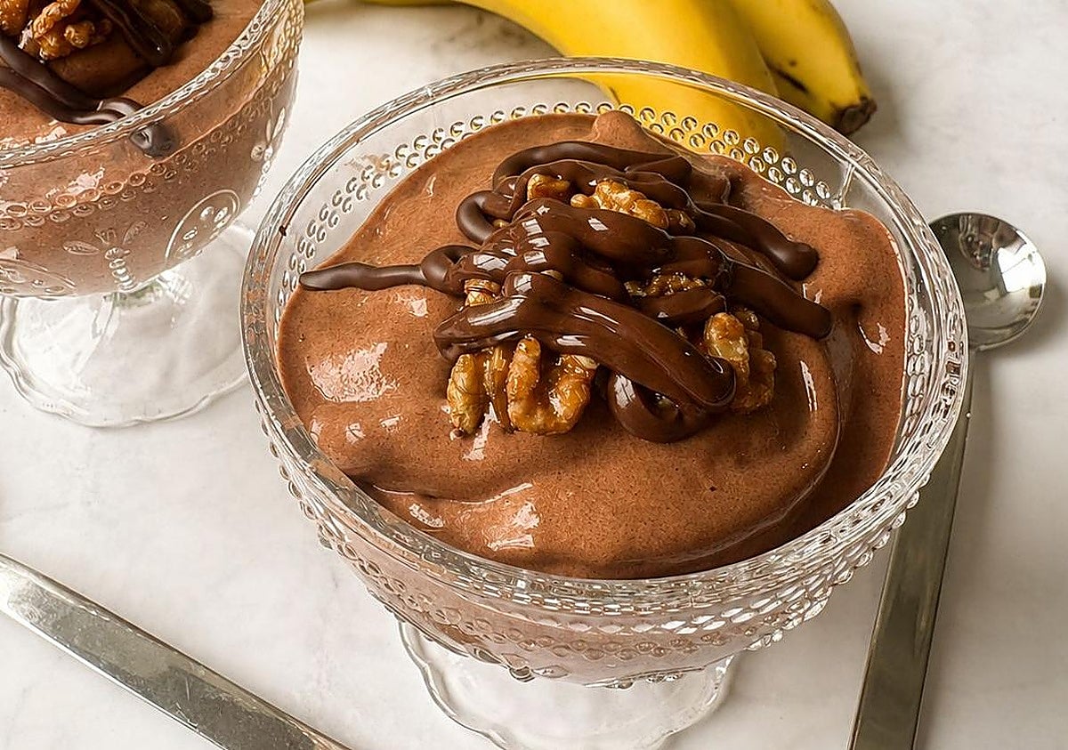 Helado de chocolate casero