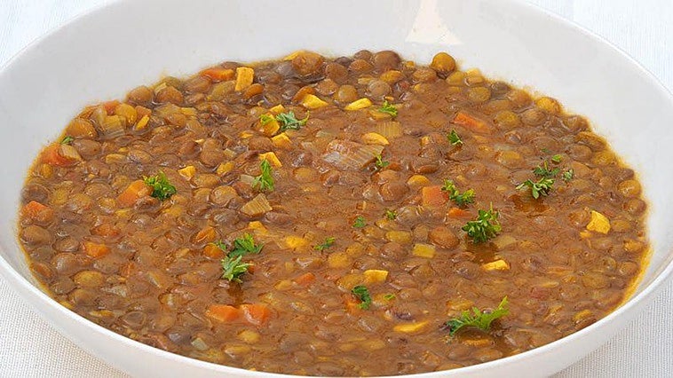 Receta de lentejas especiadas