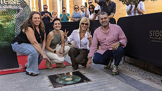 Ana Torroja deja su huella en la Via Musicorum de Mérida