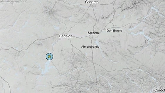 Registrado un seísmo de magnitud 2,8 en la frontera entre Portugal y Extremadura