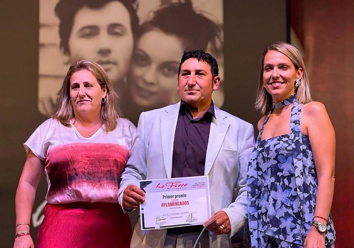 Emilio Serrano, en la entrega de los premios