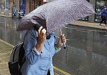 Imagen de archivo de las lluvias en la región.