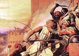 Templario durante la toma de una ciudad en las Cruzadas. / Archivo