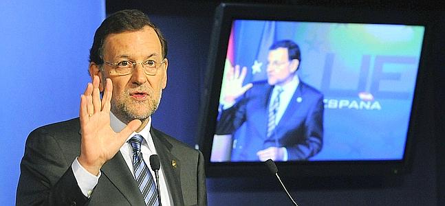 Mariano Rajoy, en rueda de prensa en Bruselas. /Foto: Thierry Charlier (Afp) | Video: Atlas