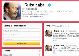 Perfil de Rubalcaba en Twitter.