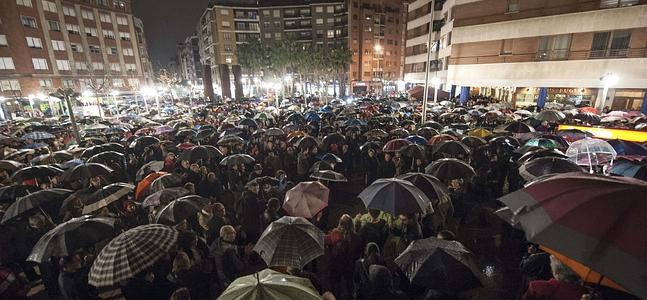 Protesta por la muerte de Amaya en Barakaldo. / Vídeo: Atlas