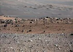 Imagen de Mount Sharp, en Marte, tomada por el rover Curiosity de la NASA. / Archivo