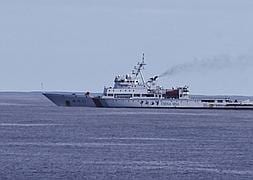La embarcación china 'Haixun 01' trabaja en la zona. / Reuters | Atlas