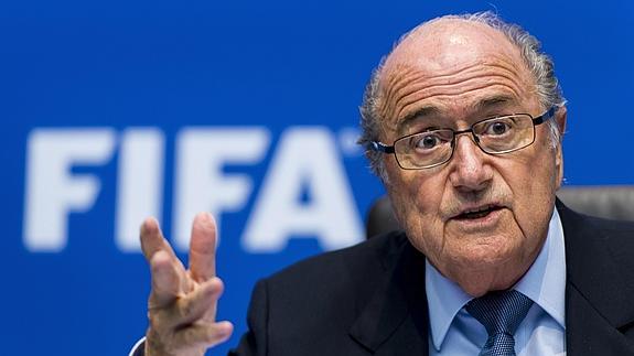 Blatter, presidente de la FIFA. 
