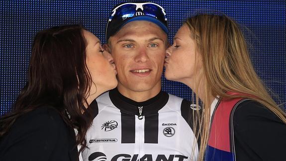 Kittel, en el podio.