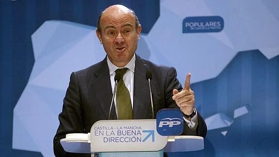 El ministro de Economía y Competitividad, Luis de Guindos. 