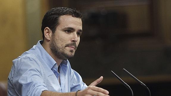 Alberto Garzón ha defendido la moción. 