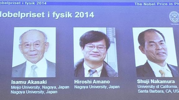 Los ganadores del Nobel de Física. 