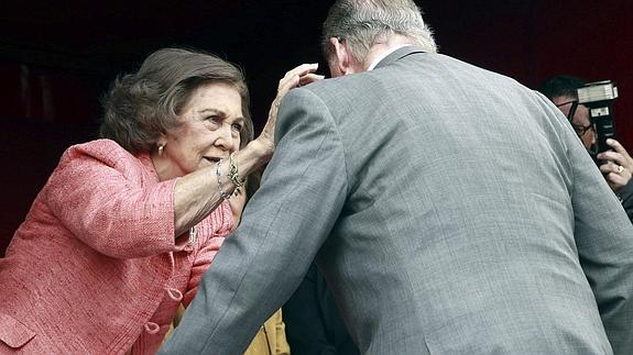 El rey Juan Carlos y la reina Sofía. 