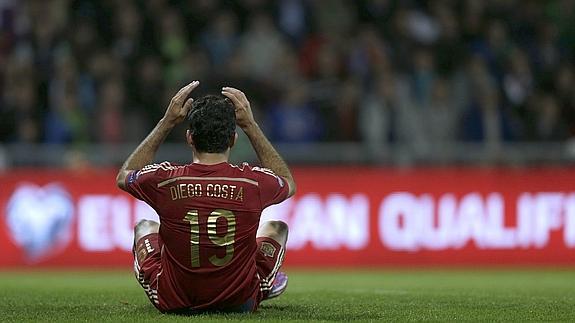 Diego Costa, durante el partido. 