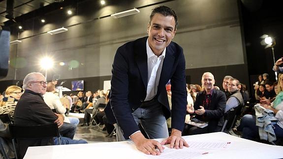 El secretario general del PSOE , Pedro Sánchez.