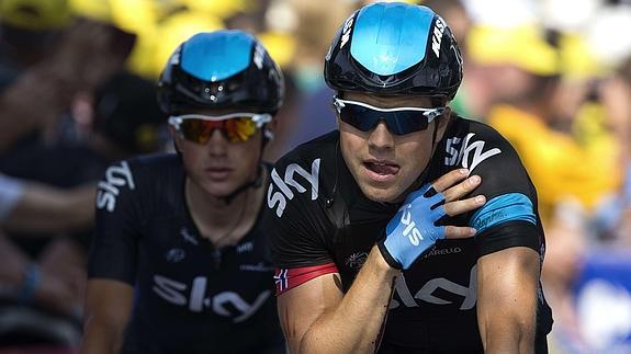 Edvald Boasson Hagen en su etapa en Sky. 