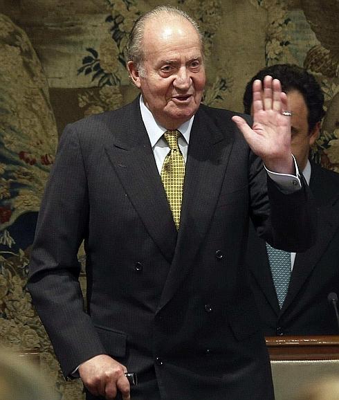 Don Juan Carlos, durante la entrega del 'Premio de Economía Rey Juan Carlos'. 