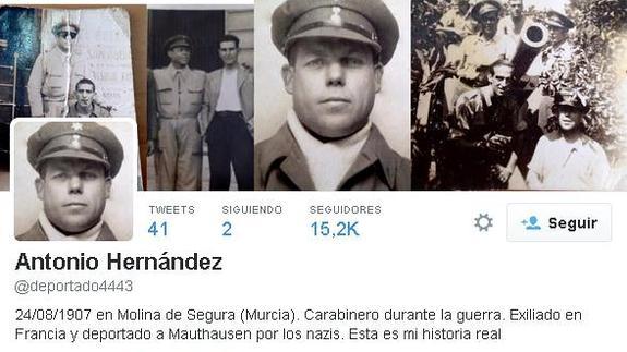 Perfil en Twitter de Antonio Hernández.