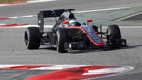 Fernando Alonso, en Montmeló 