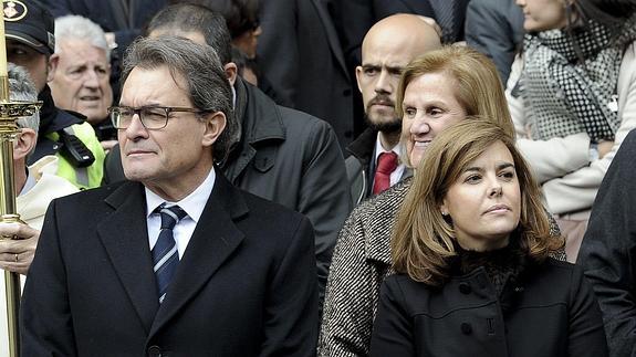 Artur Mas y Soraya Sáenz de Santamaría.