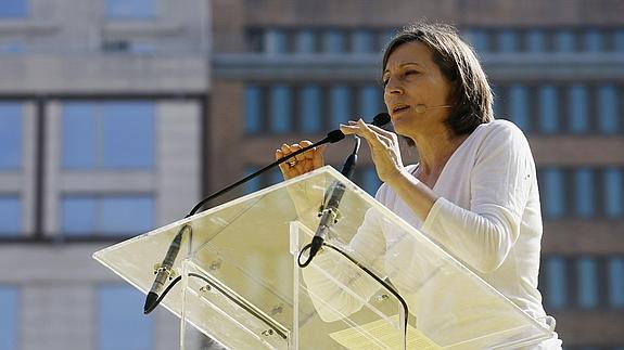 Carme Forcadell, presidenta de la Asamblea Nacional Catalana. 