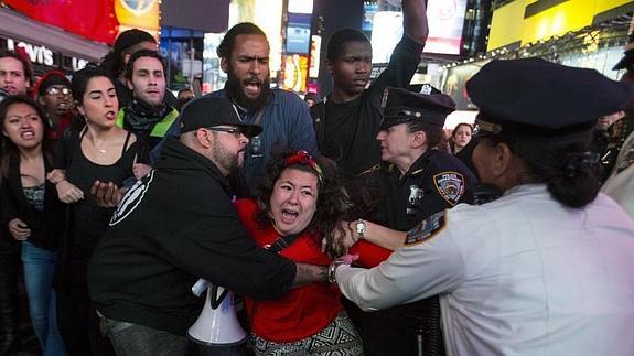 Manifestación en Nueva York. 