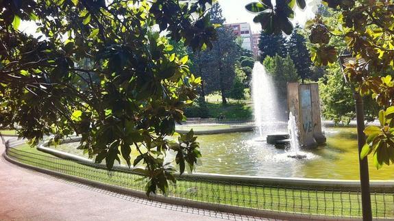 El estanque del parque de Berlín.