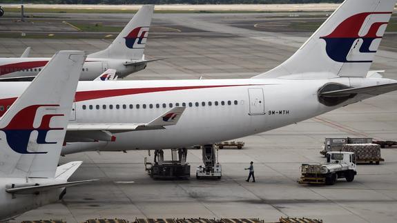 Aviones de Malaysia Airlines. 