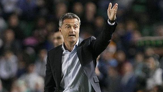 Fran Escribá, entrenador del Elche. 