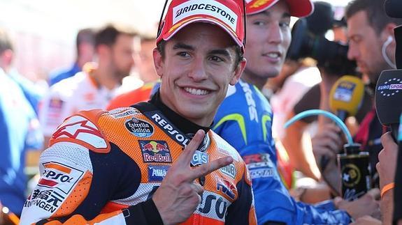 Marc Marquez se prepara para un gran premio. 