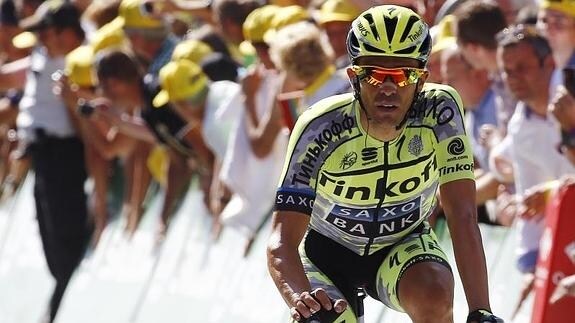 Alberto Contador durante el pasado Tour de Francia. 