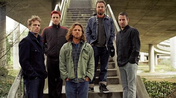 La banda de rock estadounidense Pearl Jam.