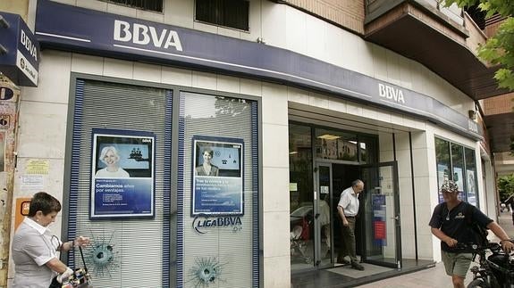 Una oficina del BBVA. 