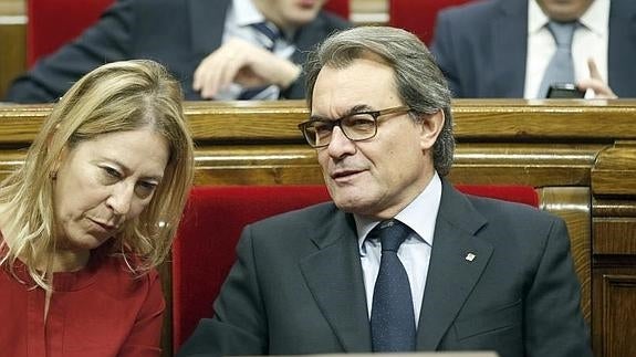 Neus Munté y Artur Mas. 