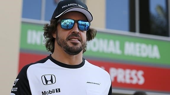 Fernando Alonso, en Yas Marina. 