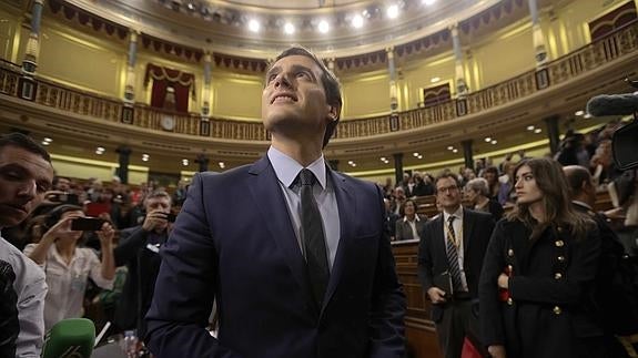 El candidato de Ciudadanos a presidente del Gobierno, Albert Rivera.