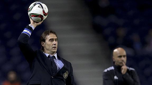 Julen Lopetegui, en el partido ante el Río Ave. 