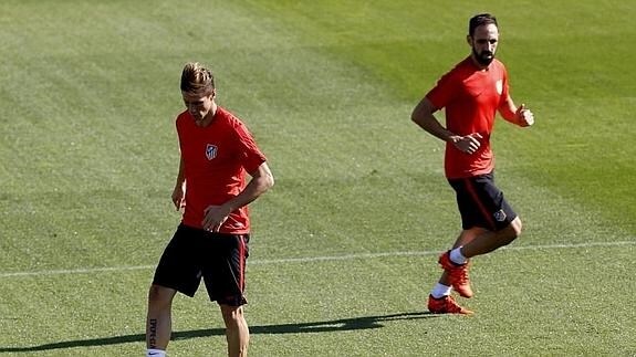 Fernando Torres, en un entrenamiento. 