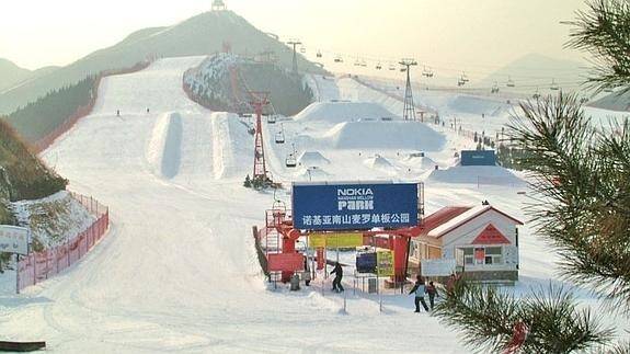 La estación de Nanshan Ski es cada vez más transitada por los usuarios chinos