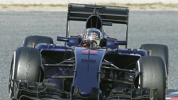 Carlos Sainz, durante los entrenamientos. 