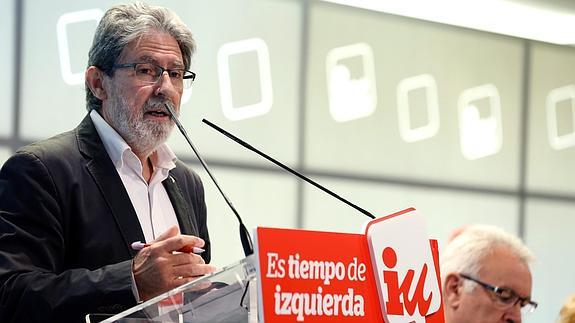 El secretario de Organización de IU, Adolfo Barrena. 