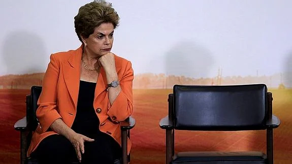 La presidenta suspendida, Dilma Roussef.