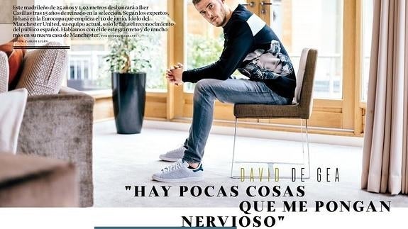 David de Gea posa para la revista XL Semanal. 