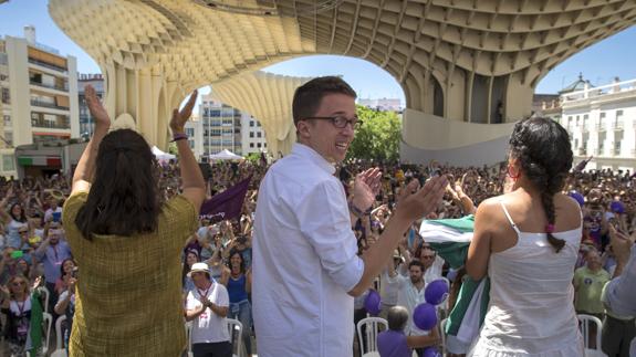 Íñigo Errejón, durante el acto en Sevilla.