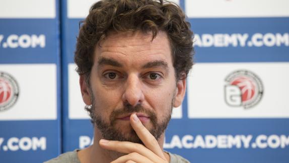 Pau Gasol, durante una rueda de prensa. 