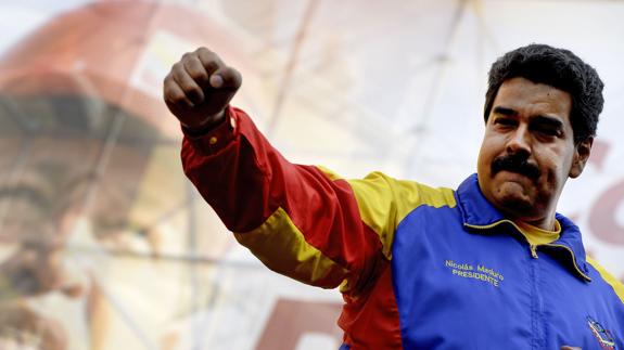 Maduro durante la celebración del 1 de mayo. 