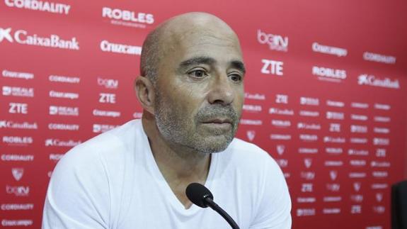 Jorge Sampaoli, entrenador del Sevilla. 